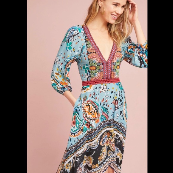 Anthropologie Dresses & Skirts - Anthropologie Beaded ‘Karmina’ Dress Size 14
